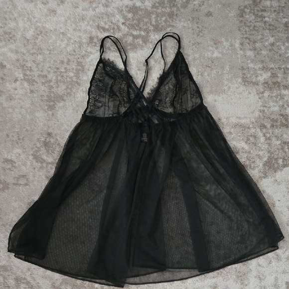 Victoria's Secret Black Mesh Lingerie Size XL - Picture 4 of 6